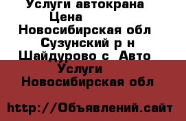 Услуги автокрана › Цена ­ 1 200 - Новосибирская обл., Сузунский р-н, Шайдурово с. Авто » Услуги   . Новосибирская обл.